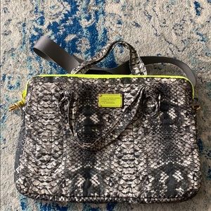 Marc Jacobs Reptile Print Nylon Computer Bag